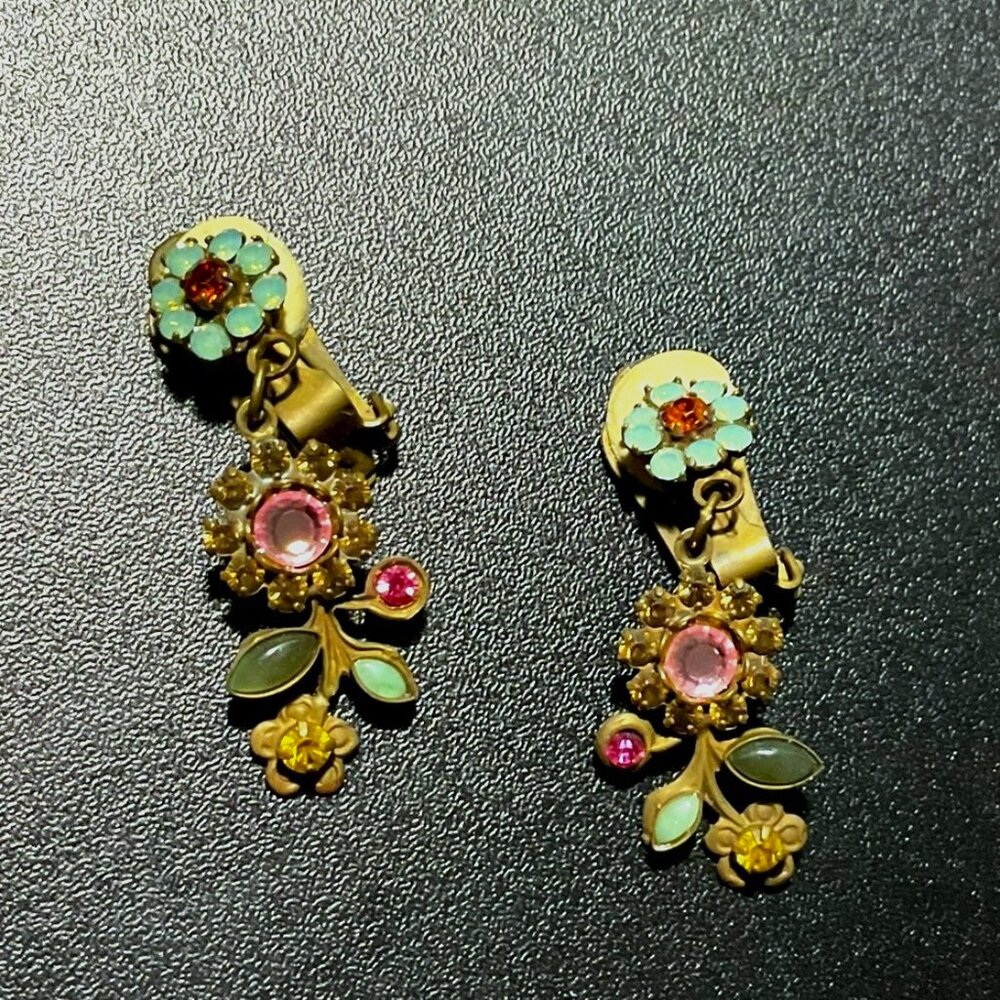 Sorelli Flower Clip-back Earrings